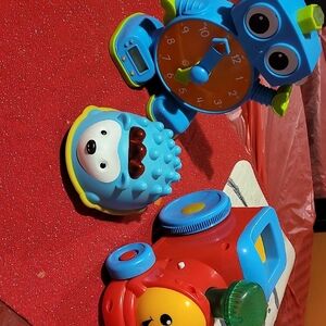 Toddler Toys Vibrant Learning Toy Set with Blue and Red Design